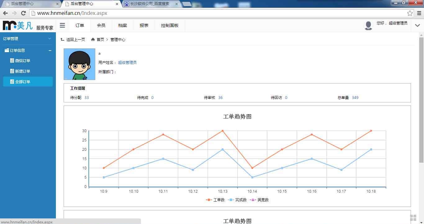 簡界家政服務(wù)管理系統(tǒng)后臺主界面 簡界家政服務(wù)系統(tǒng)|長沙網(wǎng)站設(shè)計(jì)|長沙手機(jī)網(wǎng)站|長沙軟件公司|湖南軟件開發(fā)|長沙軟件定制|長沙軟件開發(fā)|湖南軟件公司|長沙微信小程序|長沙網(wǎng)絡(luò)公司|長沙軟件外包公司|長沙競價托管